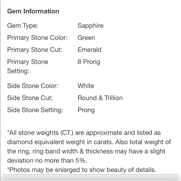 Emerald Cut Ring Set With Eternity Band in Sterling Silver - Picture 10 of 12